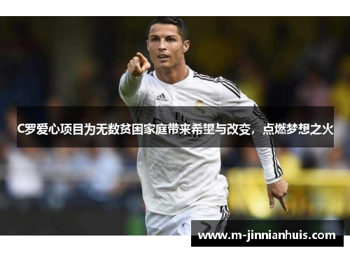 C罗爱心项目为无数贫困家庭带来希望与改变，点燃梦想之火
